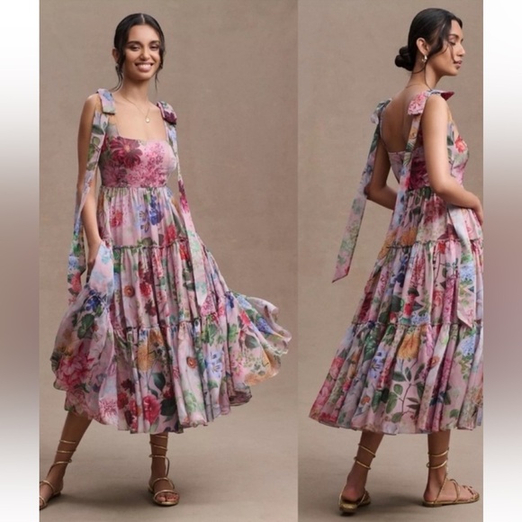 Anthropologie Dresses & Skirts - NWT Anthropologie size 2 Isabella tiered square neck maxi dress